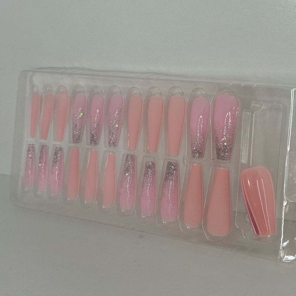 Baby Pink Presd On Nails